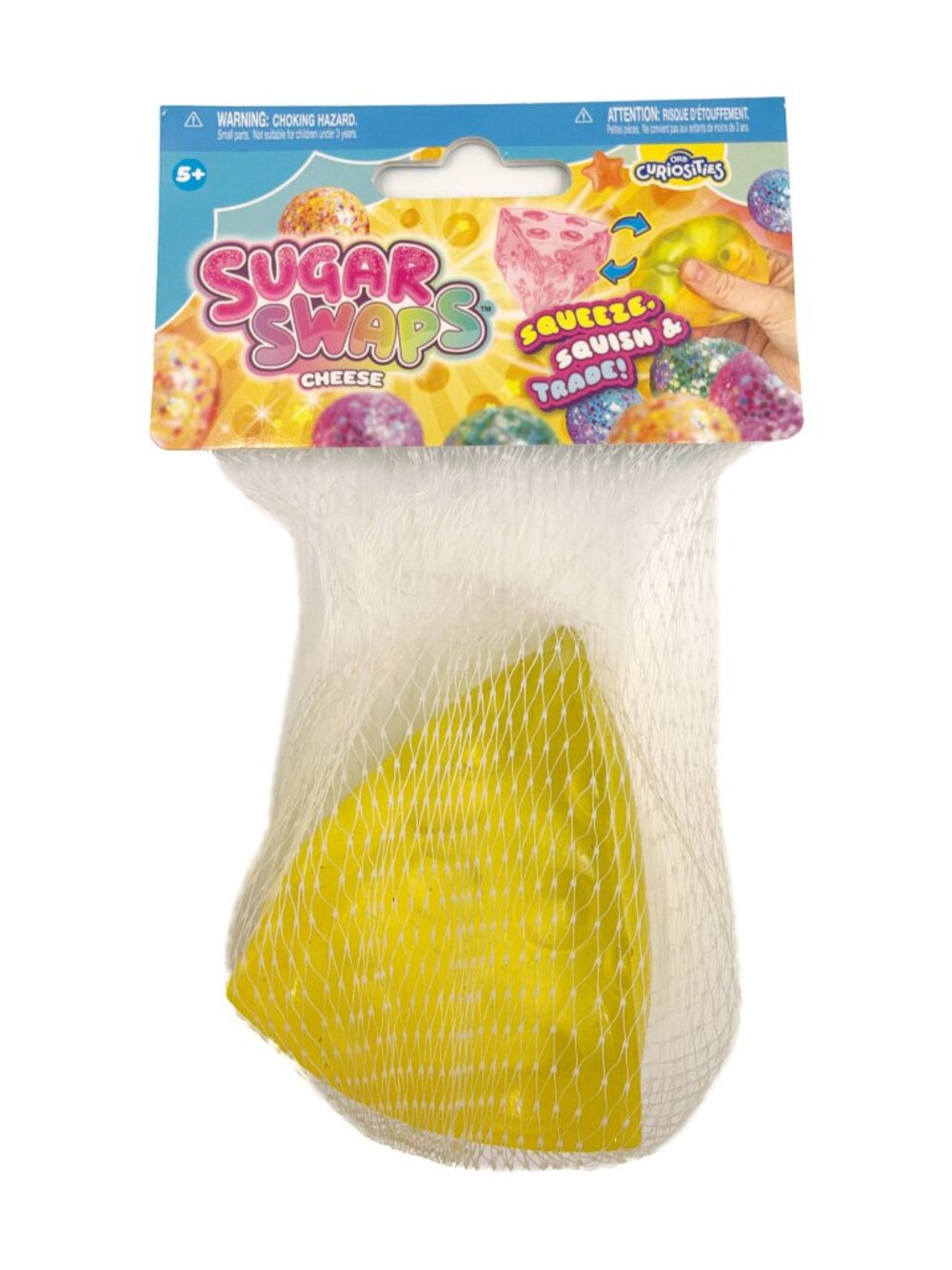 ORB Curiosities Sugar Swaps Cheese Wedge Squishy Sensory Fidget Toy